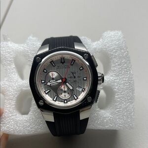 Bulova Accutron Corvara Chronograph Quartz Watch 65B141,